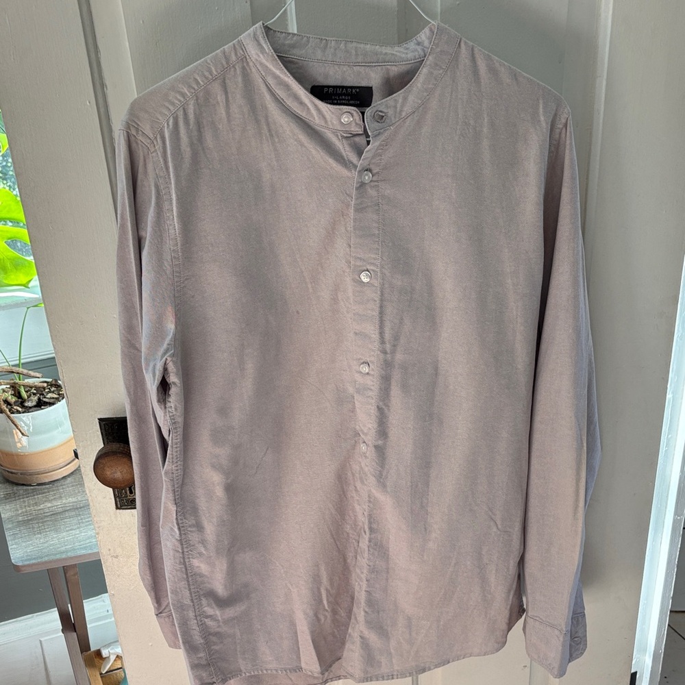 Primark Men's Light Gray Shirt Jacket